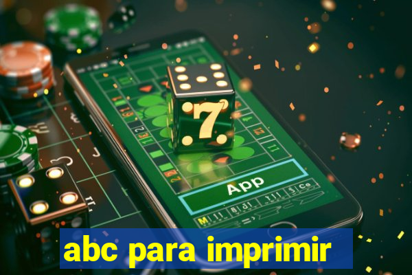 abc para imprimir