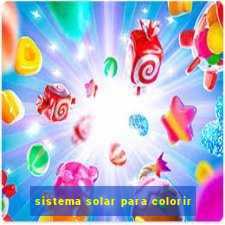 sistema solar para colorir