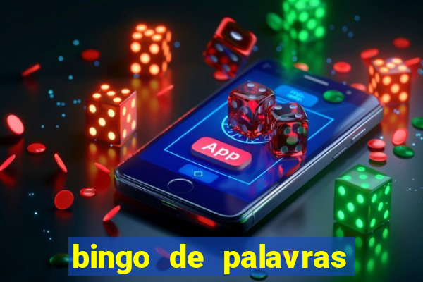 bingo de palavras 3 ano