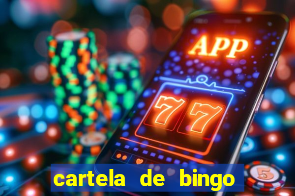 cartela de bingo cha de panela